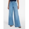 Time and Tru Women's Wide Leg Jeans, 31" Inseam, S